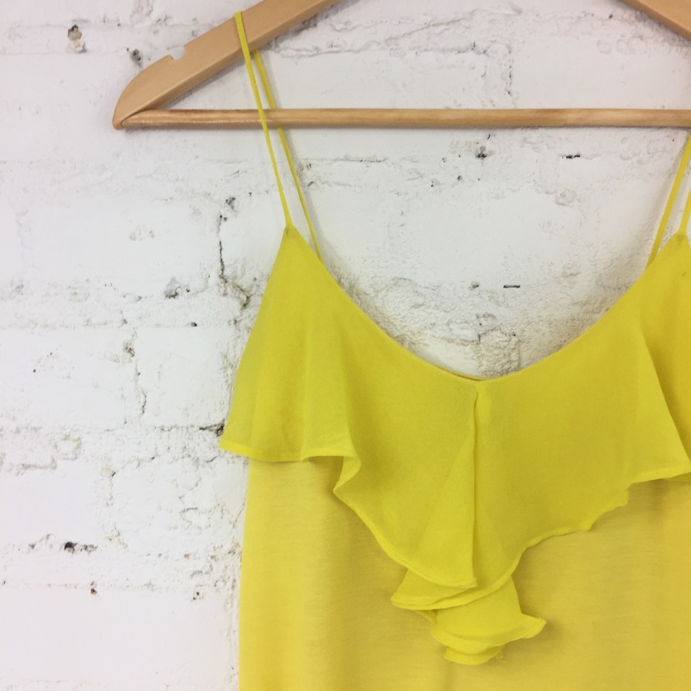 H&M Yellow Ruffle Front Cami - Picture 5 of 5